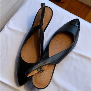 COPY - Elegant leather sling back pumps